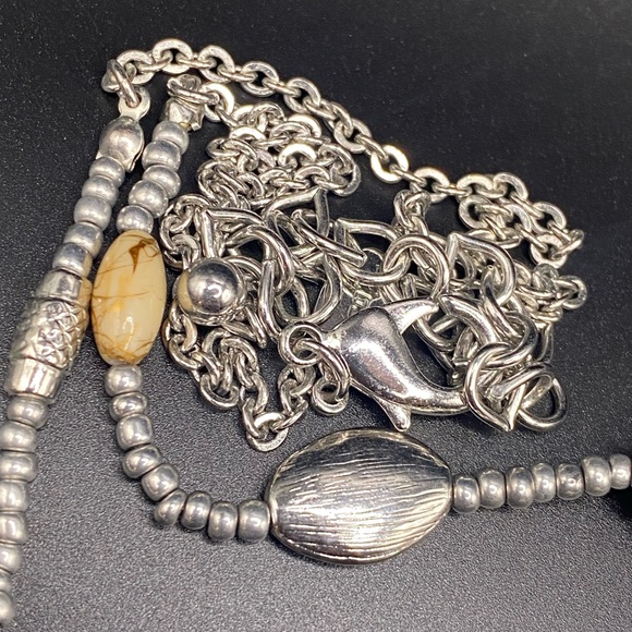 Chico’s Sculptured Beaded Necklace 18” - Picture 13 of 15